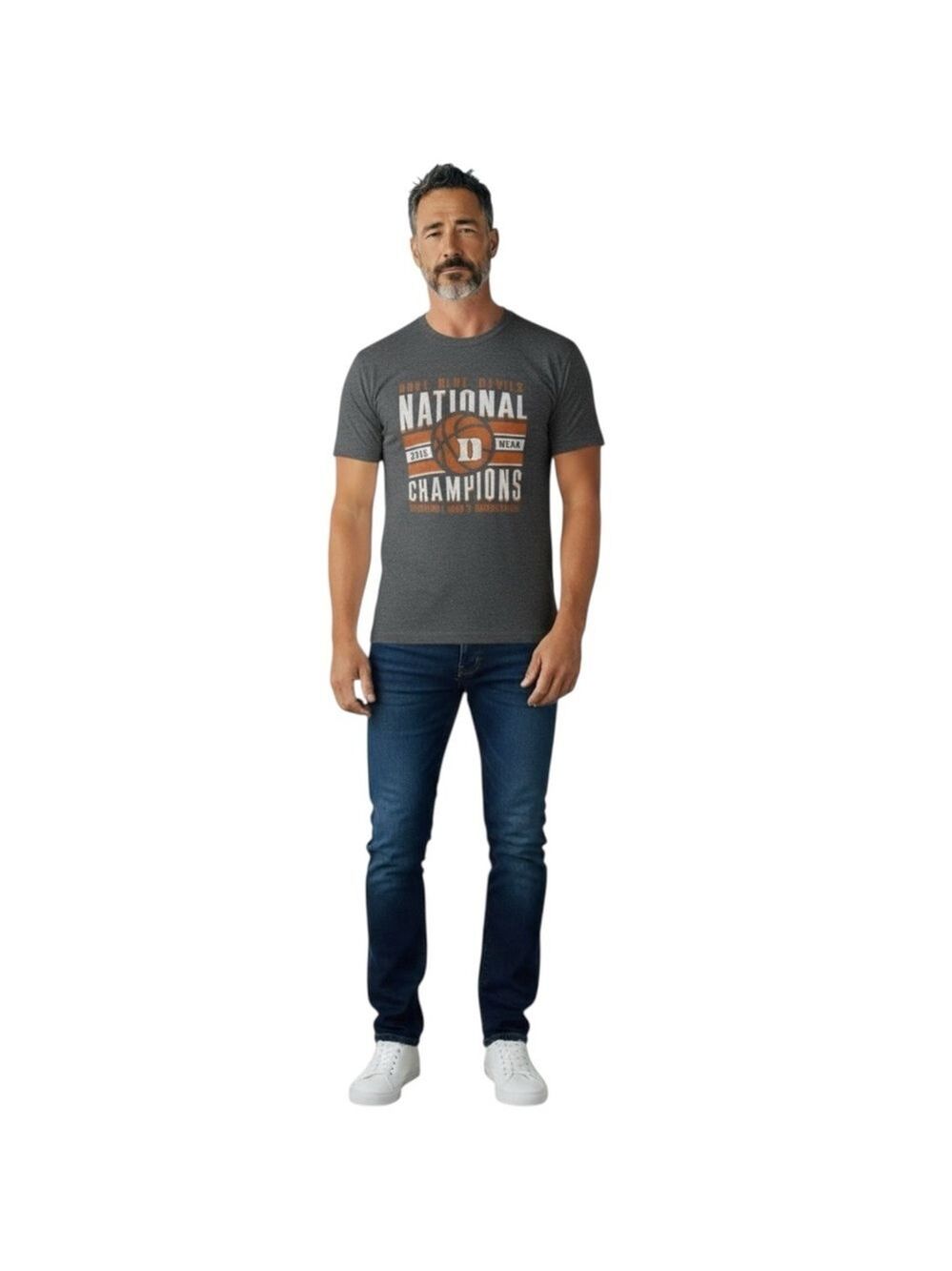 TRT Classics Men’s L Duke Blue Devils 2015 National Champions Grey Gray T-Shirt